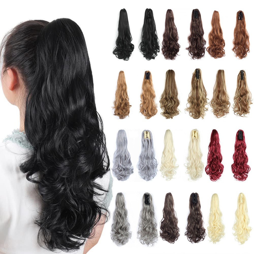 Hair Claw Clip Set - Syntetyczny doczepiany kucyk z klipsem, włosy