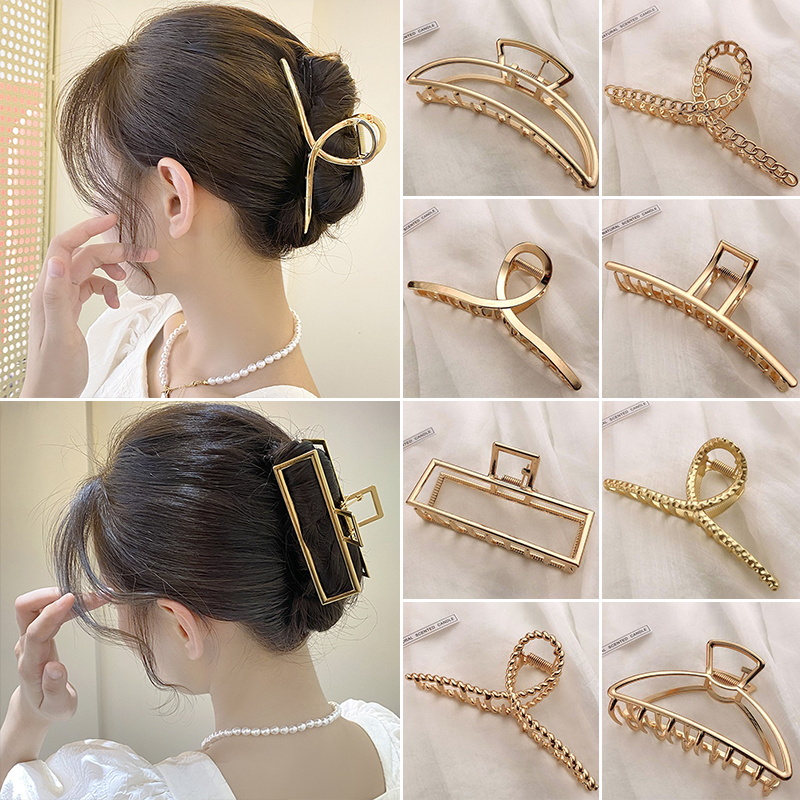 Hair Claw Clip Set - Metalowa spinka do włosów dla kobiet,