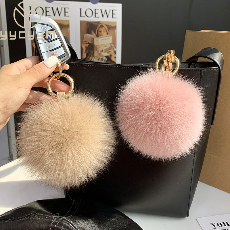 Women'S Emo Accessories - 2024 Puszyste prawdziwe futro z lisa