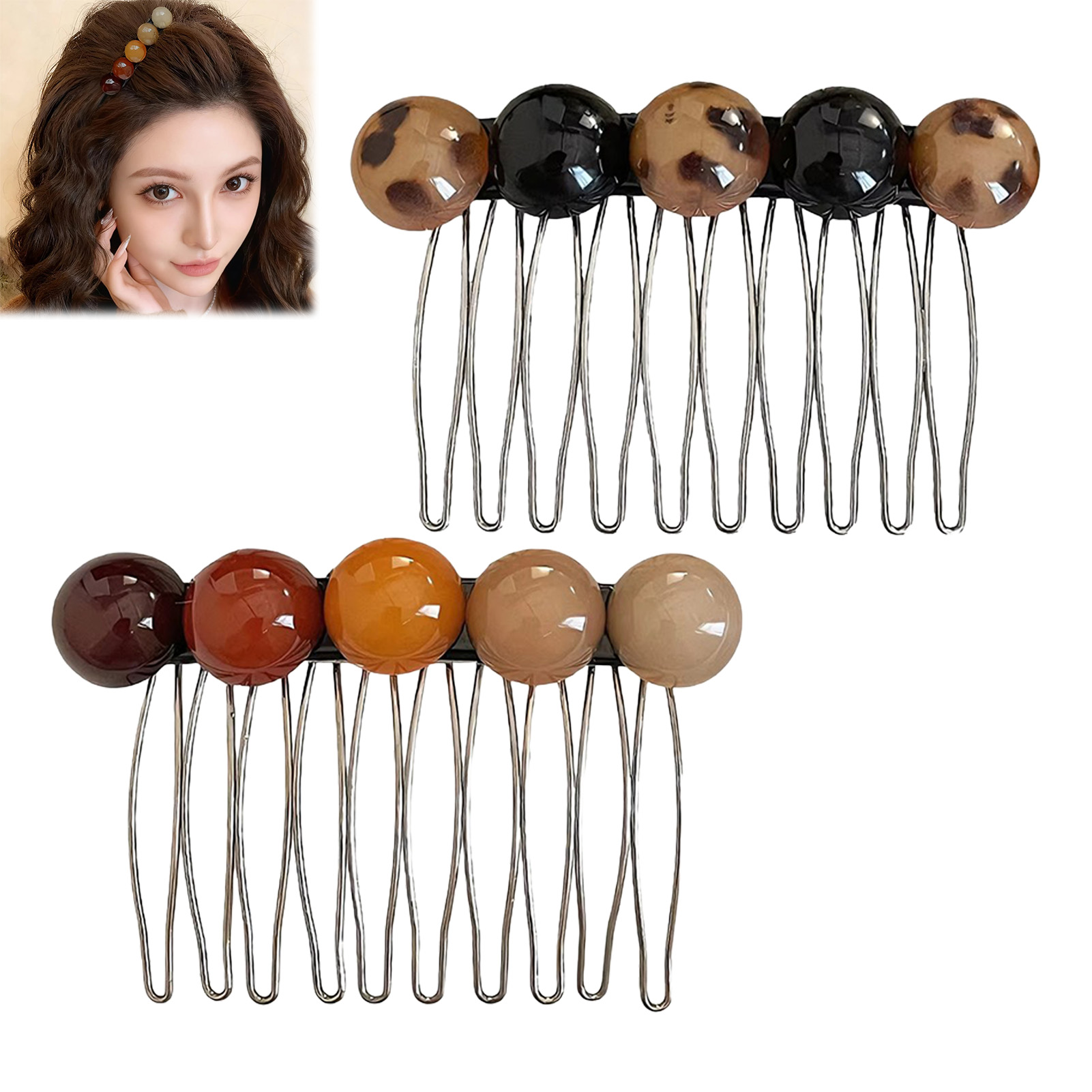 Women Accessories On Sale - Proste klipsy do włosów w stylu