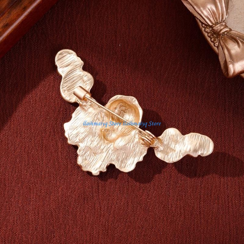 Brooch Pin Gold - 573B Ozdobna wpinka do klapy z