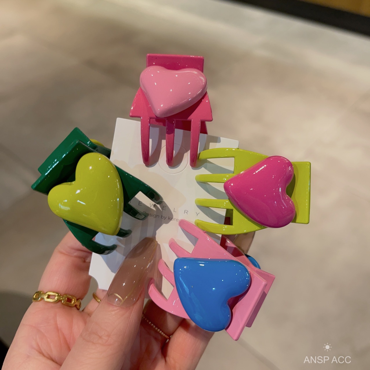Hair Claw Clip Set - 4 sztuki / zestaw Kolorowe spinki
