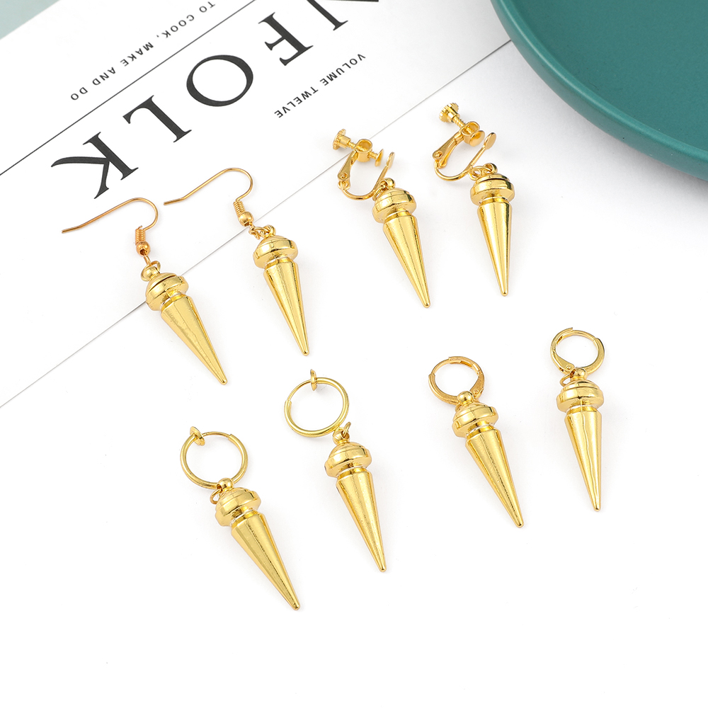 Women Accessories Trending - Modne anime kolczyki w złotym kolorze,