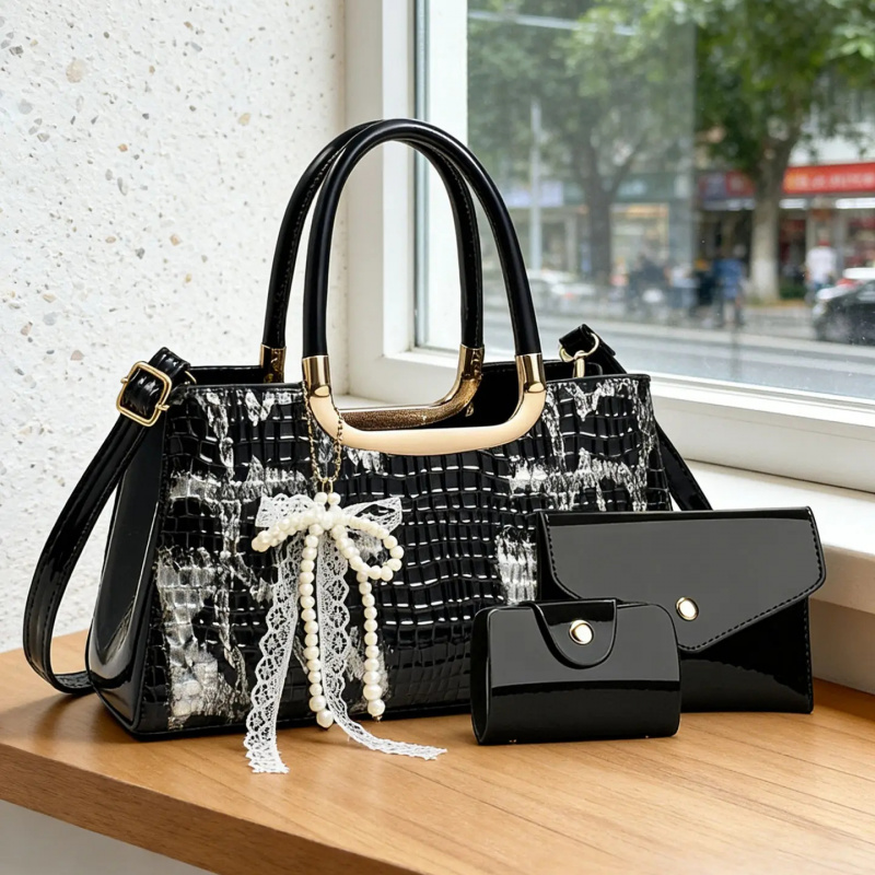 Women Accessories Gift - Zestaw torebek damskich, wieczorowa kopertówka ze