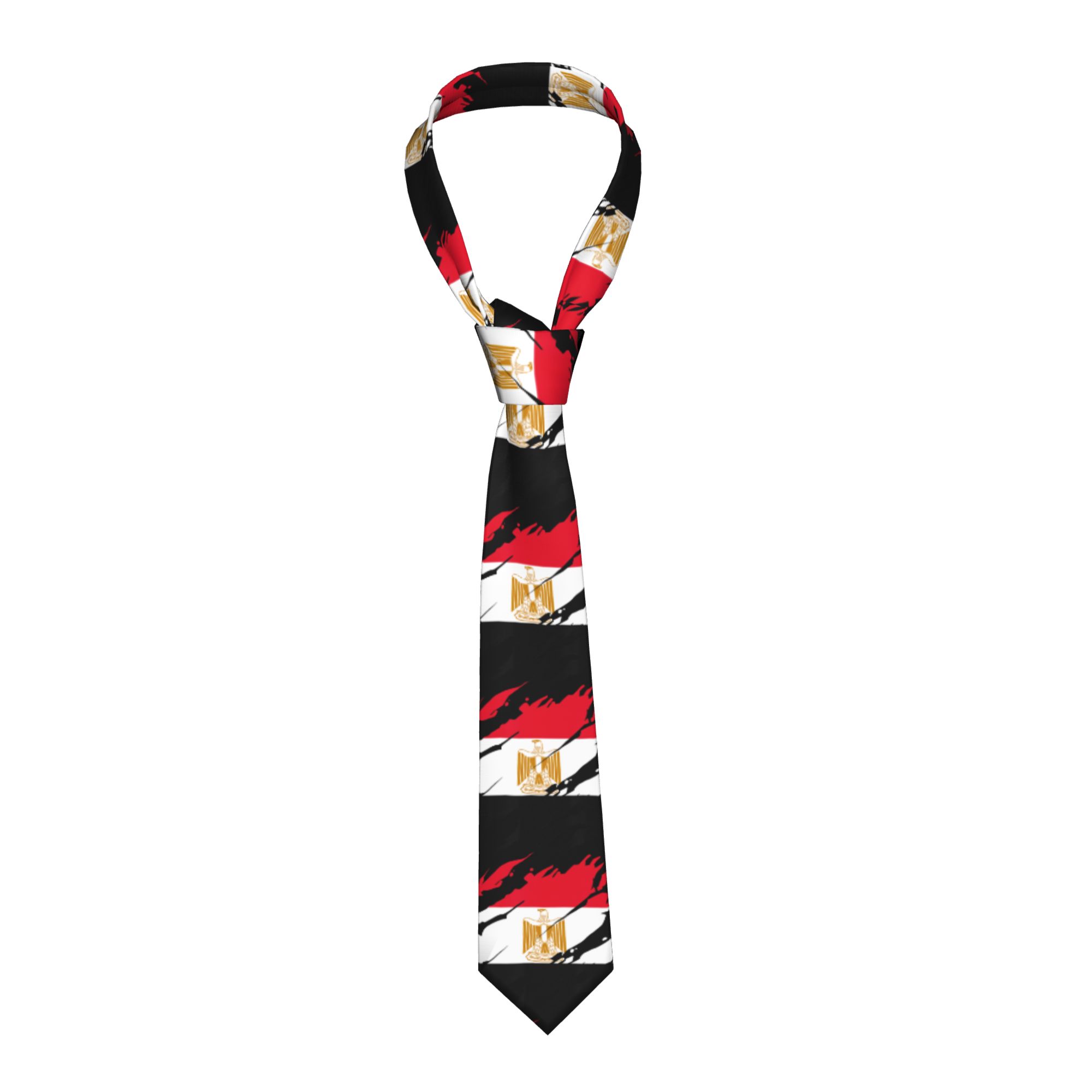 Women Accessories In Egypt - Krawat z flagą Egiptu, jedwabny, szeroki,