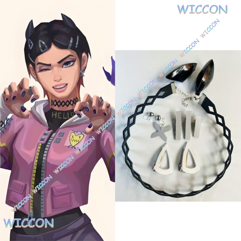 Women Accessories On Sale - Klips do włosów Valorant Clove, kolczyki