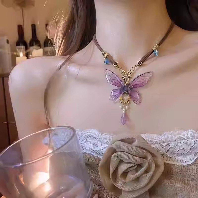 Naszyjnik z żywicy w stylu vin – Women'S Emo Accessories recenzja i cena