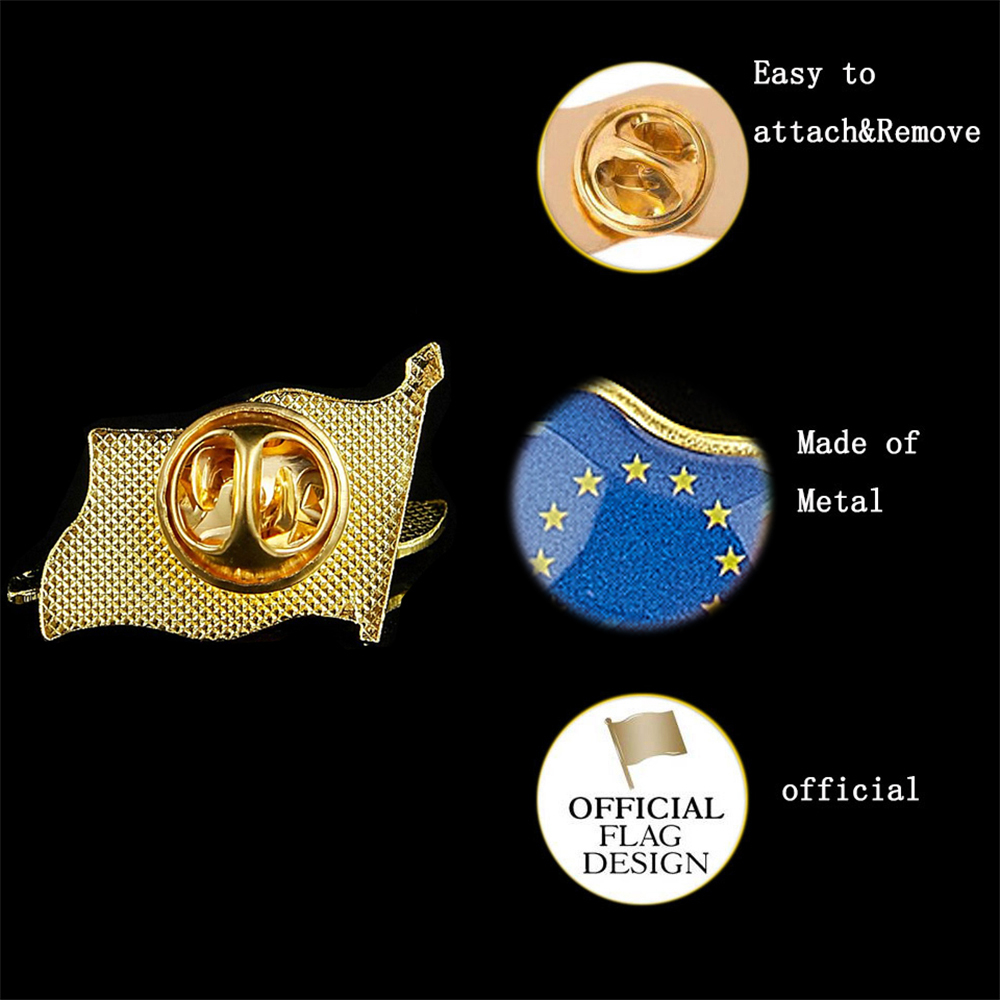 European Union Patriotism Badg – Brooch Pin Gold recenzja i cena