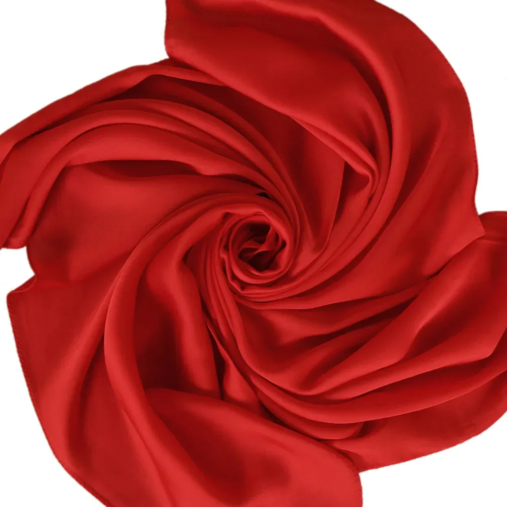 Satynowy szalik damski 70 cm,  – Silk Scarf Square recenzja i cena