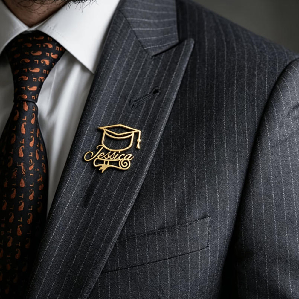 Spersonalizowana broszka do cz – Brooch Pin Gold recenzja i cena