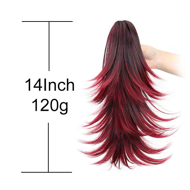 14-calowe syntetyczne krótkie  – Hair Claw Clip Set recenzja i cena