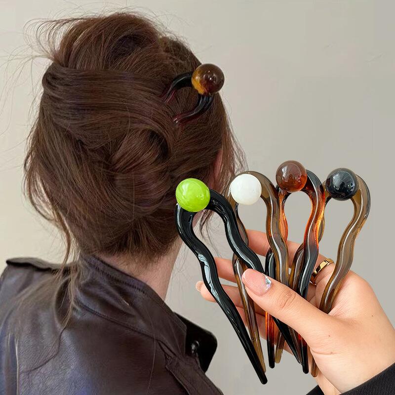 Kolorowe perłowe spinki do wło – Women Accessories On Sale recenzja i cena