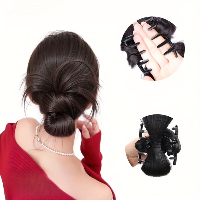 Niski syntetyczny kok kucyk wł – Hair Claw Clip Set recenzja i cena