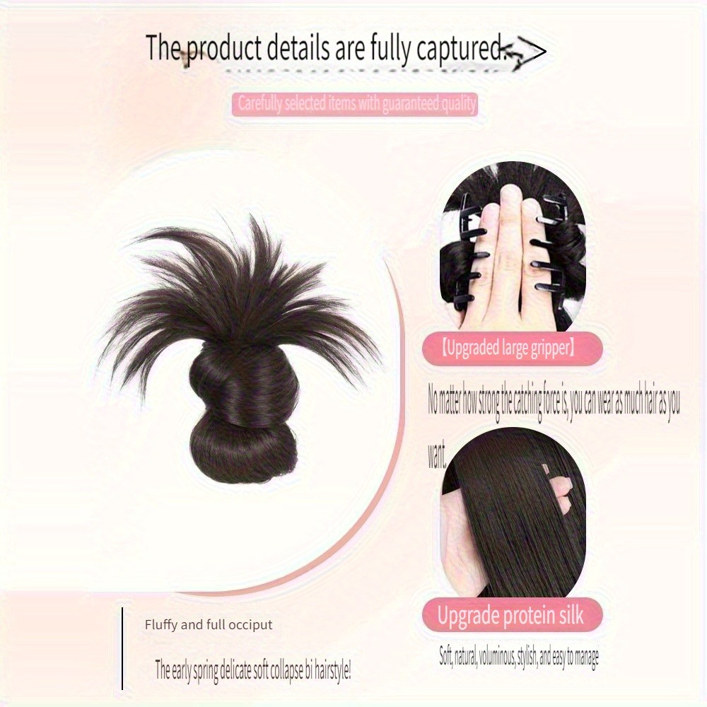 Niski syntetyczny kok kucyk wł – Hair Claw Clip Set recenzja i cena