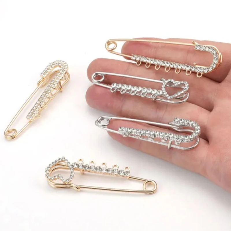 Broszki z kryształkami ze stop – Brooch Pin Gold recenzja i cena