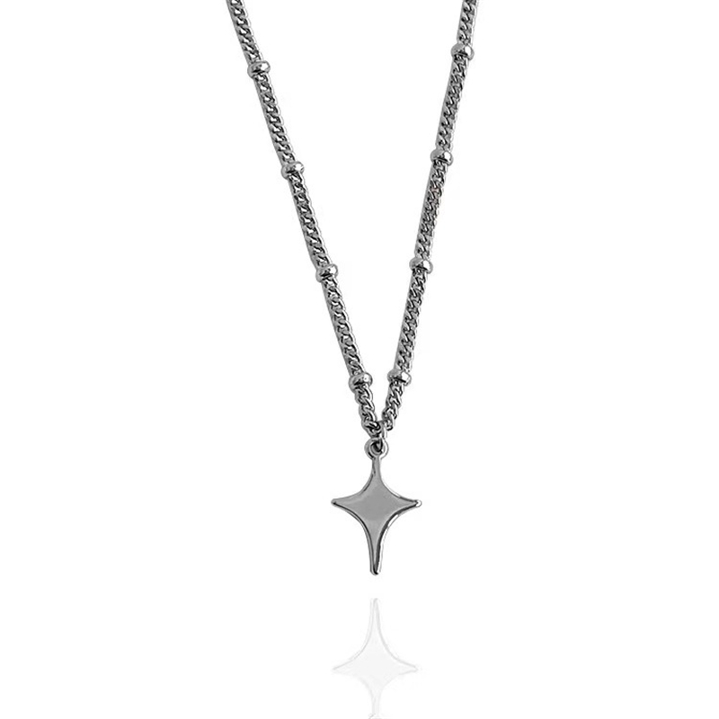 Kpop Goth Silver Color Star Pe – Women'S Emo Accessories recenzja i cena