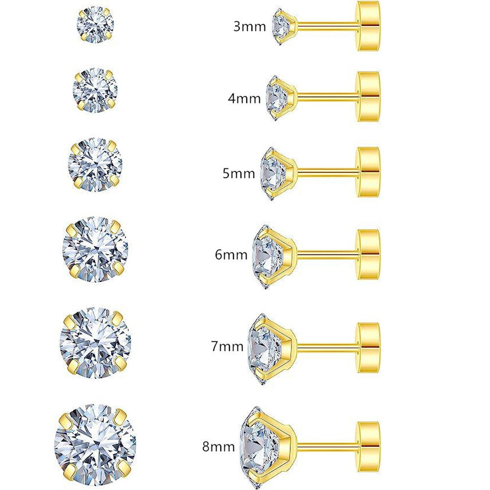 1 lub 6 sztuk 18-karatowych po – Statement Earrings Oversized recenzja i cena