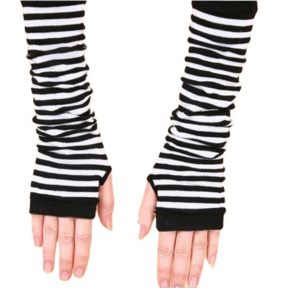 Damskie rękawiczki emo w paski – Women'S Emo Accessories recenzja i cena