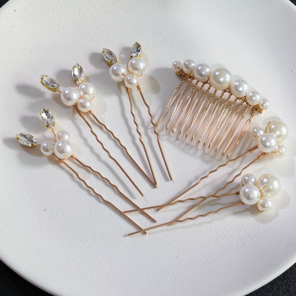 Zestaw spinek do włosów z perł – Women Knight Accessories recenzja i cena