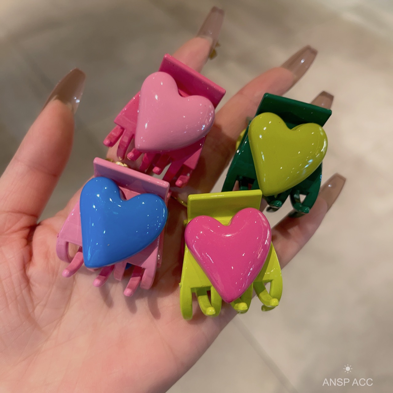 4 sztuki / zestaw Kolorowe spi – Hair Claw Clip Set recenzja i cena