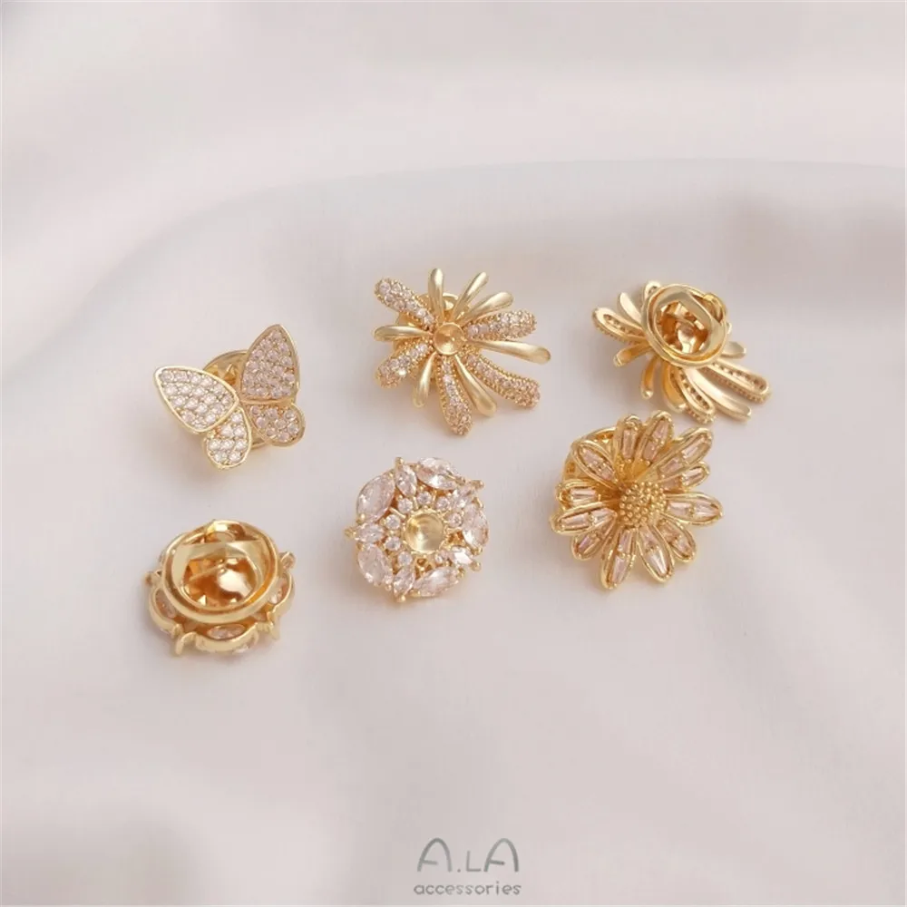 Broszka z perłą Daisy, igła ba – Brooch Pin Gold recenzja i cena