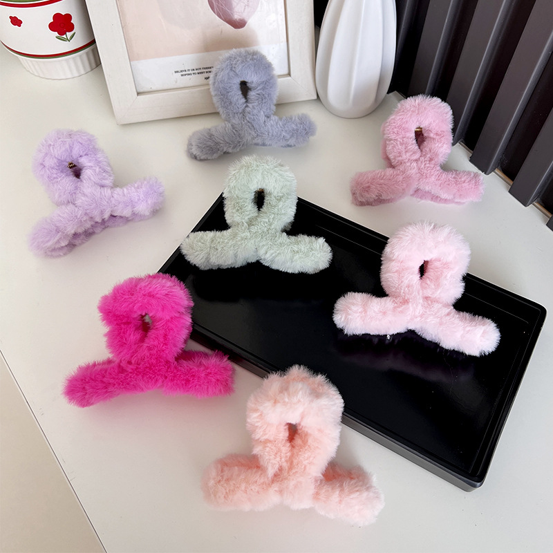 Pluszowe damskie spinki do wło – Hair Claw Clip Set recenzja i cena