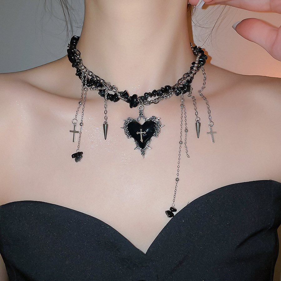 Gotycki Vintage Y2K Ciemnoczer – Women'S Emo Accessories recenzja i cena