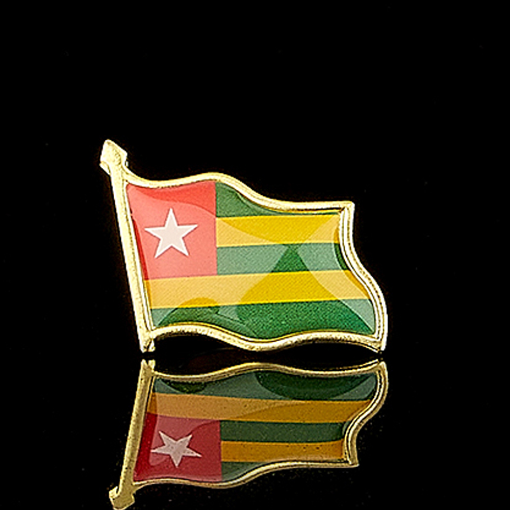 Republika Togo Afryka Kraj Epo – Brooch Pin Gold recenzja i cena