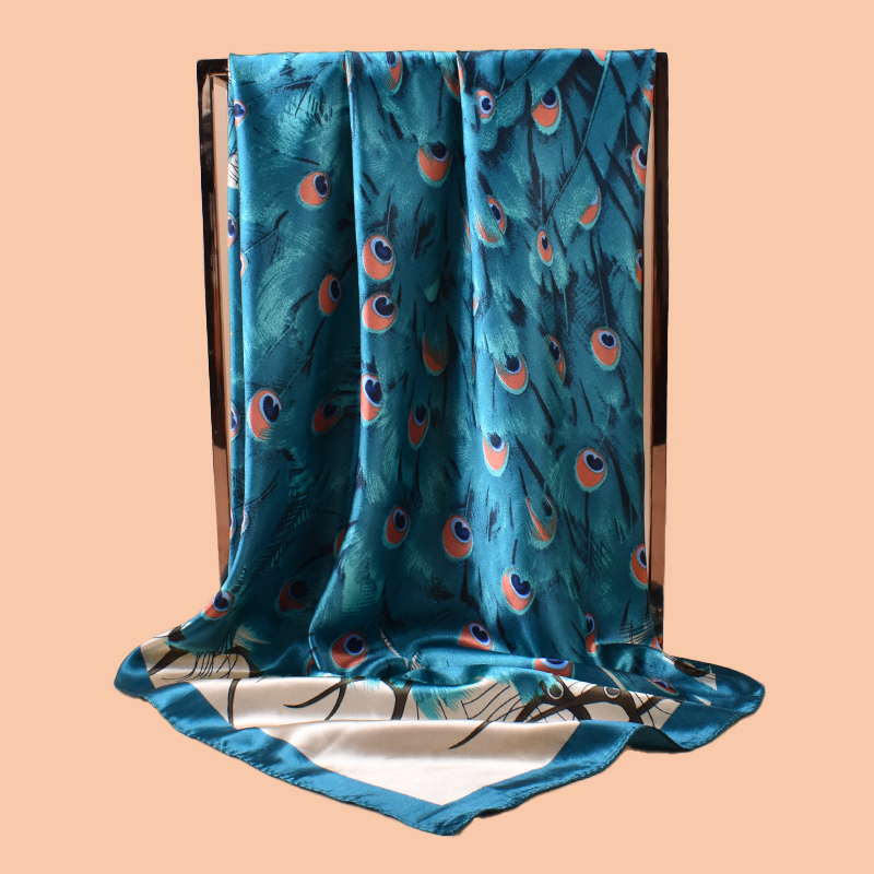 1 szt. Damska Duża Kwadratowa  – Silk Scarf Square recenzja i cena