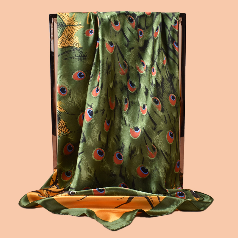 1 szt. Damska Duża Kwadratowa  – Silk Scarf Square recenzja i cena