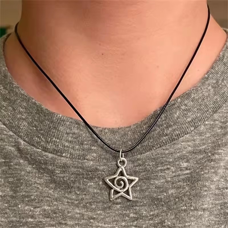 Gothic Black Cross Star Pendan – Women'S Emo Accessories recenzja i cena