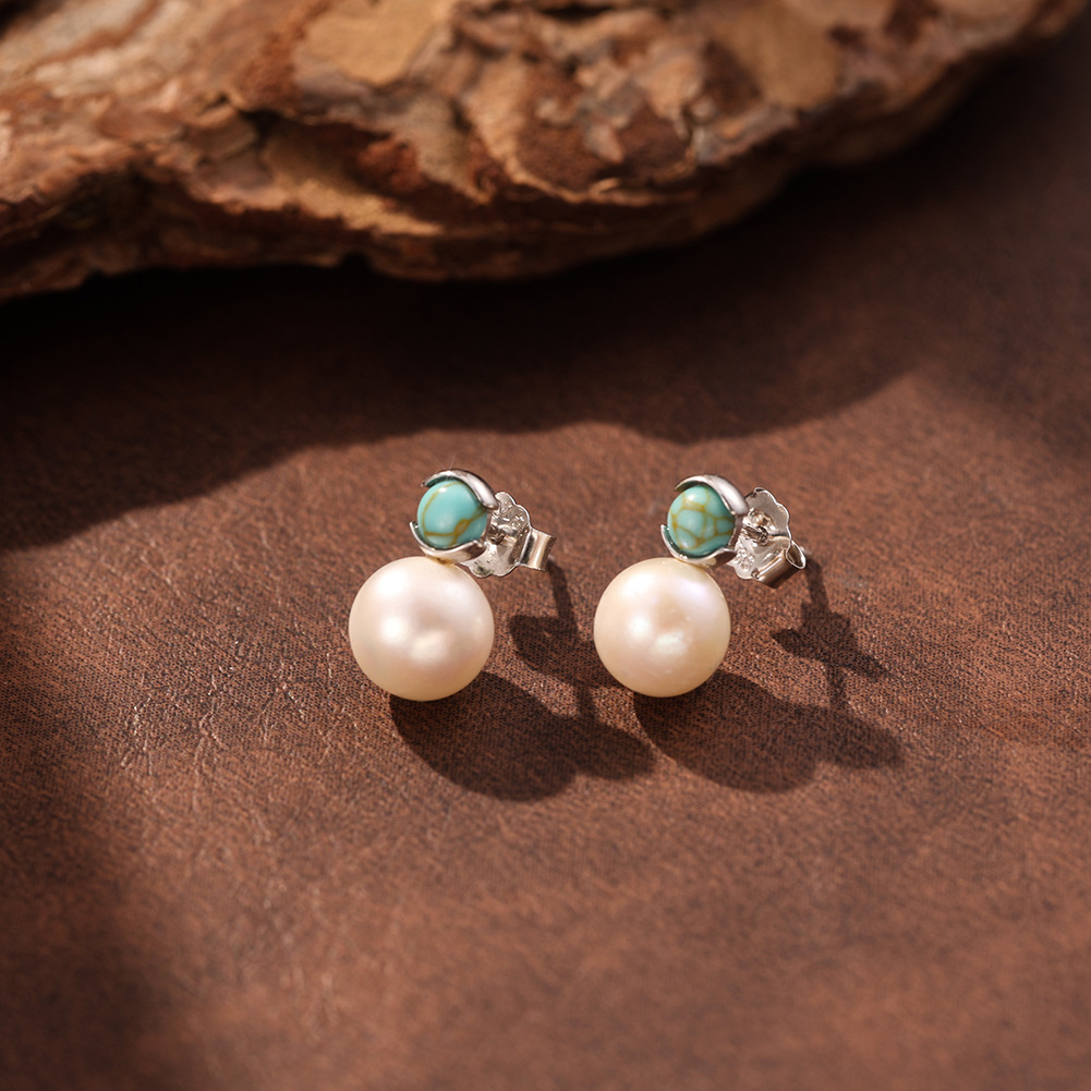 Duże kolczyki sztyfty z turkus – Statement Earrings Oversized recenzja i cena